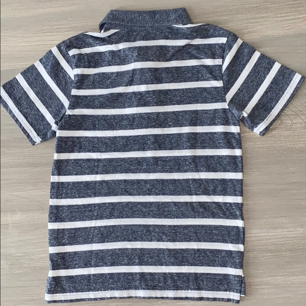 Children’s Place Heathered Grey Striped Polo